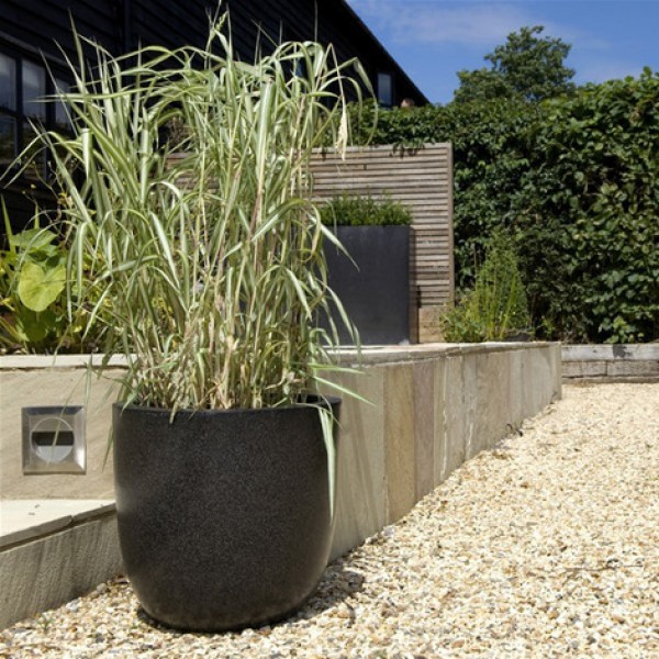 Вазон из искусственного камня 52 см белый "Альма" LE-VILLAGE FLORERO 044740 Серый  - Вид №1