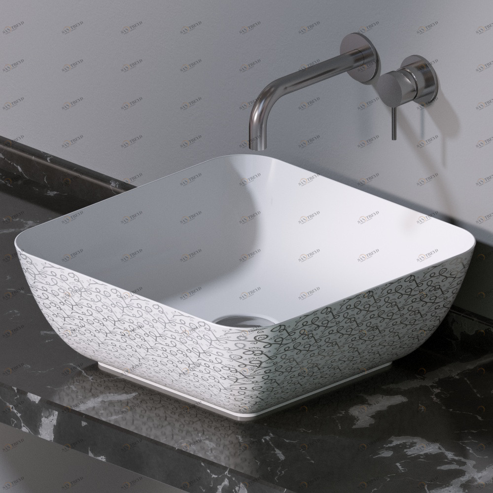 L602400P Накладная раковина на столешницу  прямоугольная A. e T. Italia ELITE AeT ITALIA