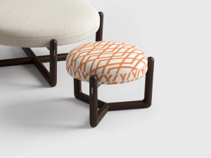 Ткань сад пуфик