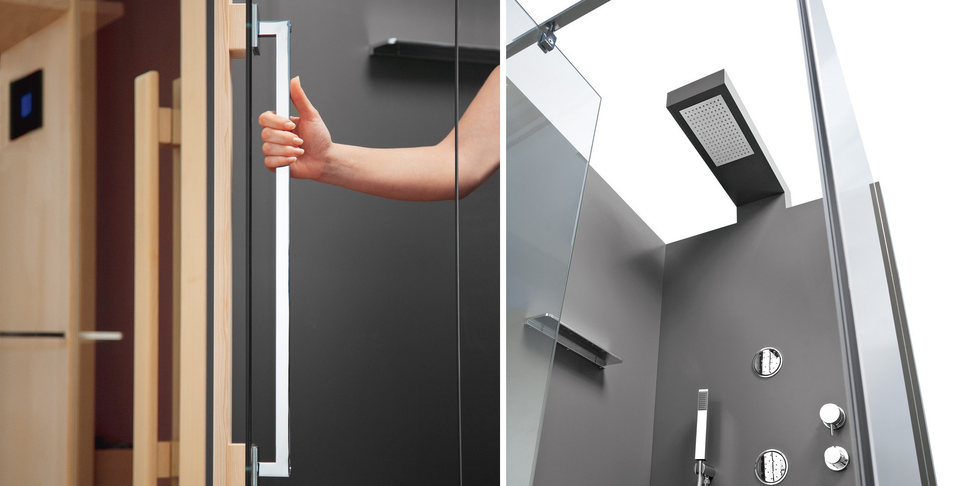 Сауна с душевой кабиной 200x92 CUNA Gruppo Geromin GHIBLI SSACD7C3DH - Вид №2