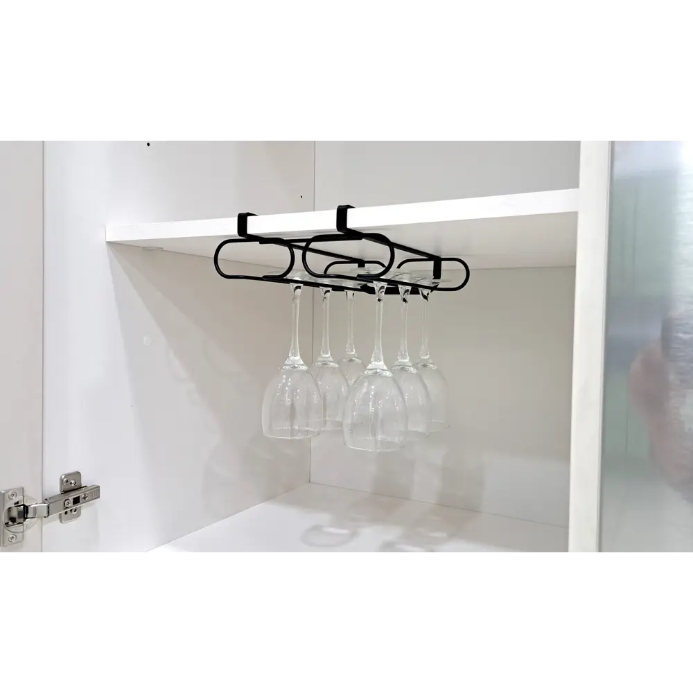 Подвесной держатель для бокалов DELINIA — элегантное хранение на кухне 88908481 STLM-0860207