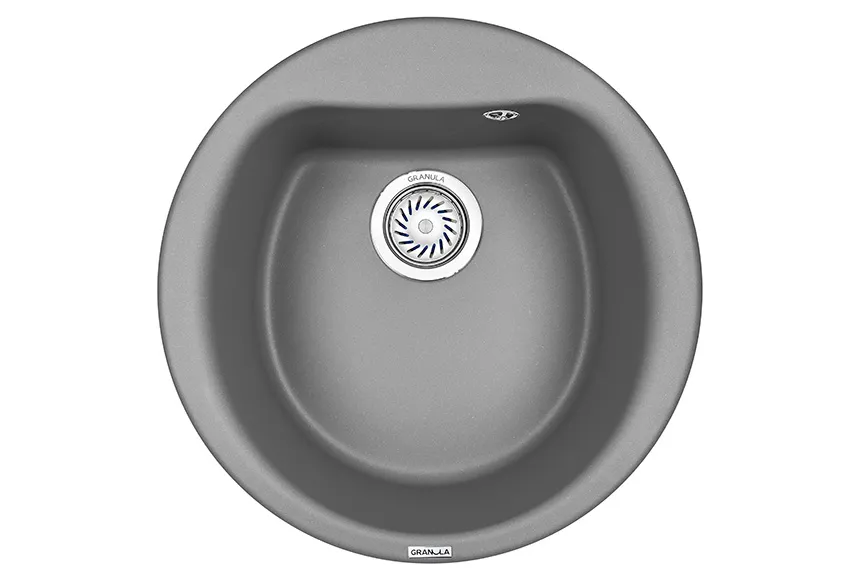5101, АЛЮМИНИУМ, кухонная мойка, кварц GRANULA 5101-ST48 - Вид №1