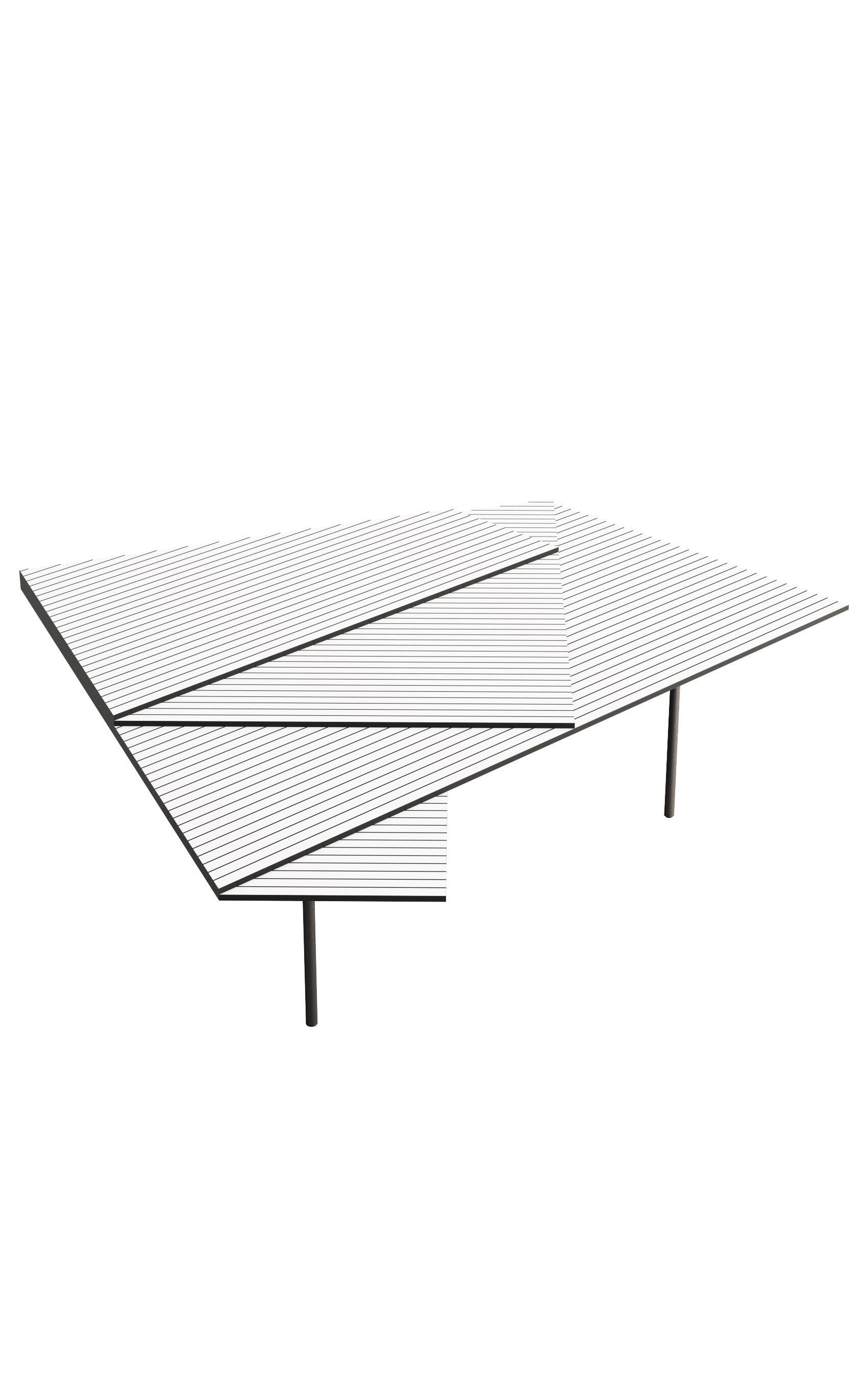 Алюминиевый журнальный столик с порошковым покрытием DANTE - Goods And Bads The Jetzt ARCH-00017406