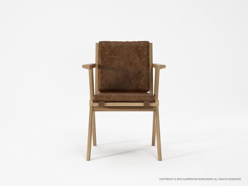 KARPENTER Мягкое кожаное кресло с подлокотниками Tribute sun-id-1346252 - Вид №3