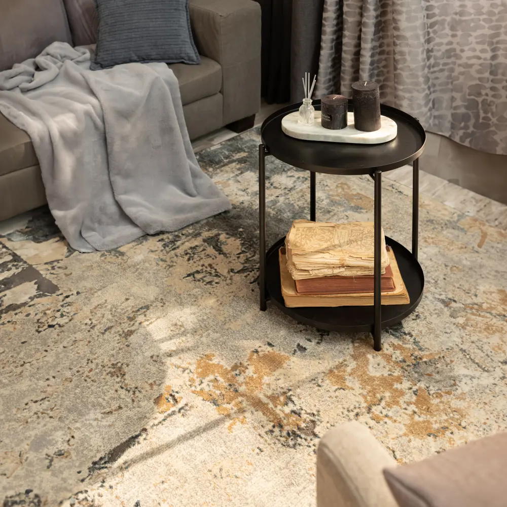 Ковер полипропилен Serenity D742 120x170 см цвет бежевый/серый 83795006 STLM-2115065 