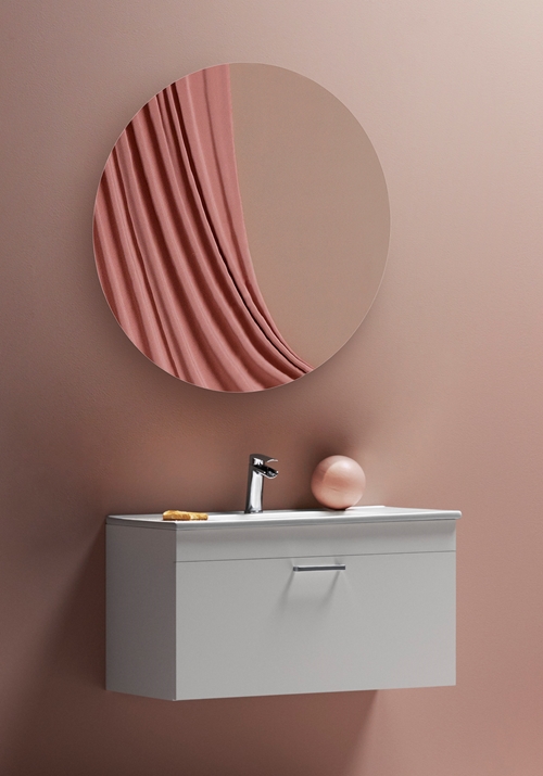 1580022 Go Шкаф Для Умывальника 800 White High Blank Hafa  Белый  - Вид №2