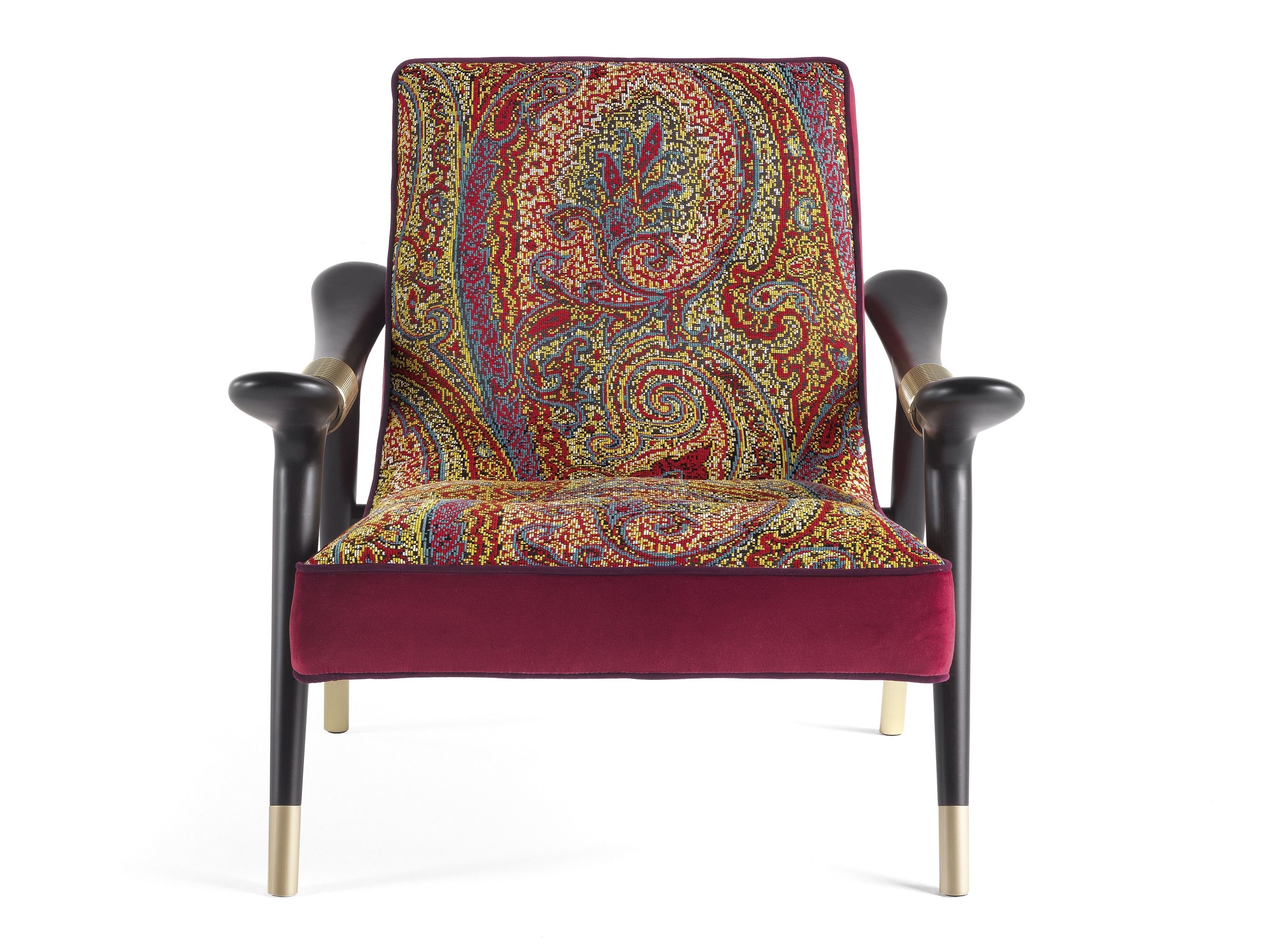 Тканевое кресло с подлокотниками ETRO Home Interiors MASAI ARCH-00055708 - Вид №12