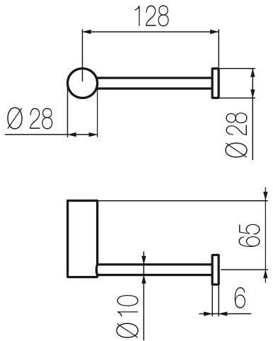 Radomonte Держатель рулона из нержавеющей стали  Acc2  - Вид №1