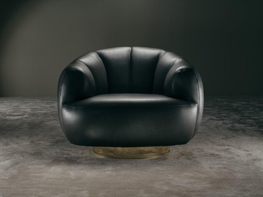 GIOPAGANI Кожаное кресло с подлокотниками Senza fine sun-id-1504590 - Вид №3