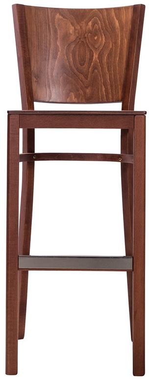 278 Стул Бергамо Орех барный R-HOME 400211СП_тем.орех - Вид №1