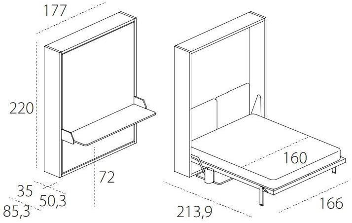 CLEI Двуспальная кровать-трансформер Penelope sun-id-1461382 - Вид №7