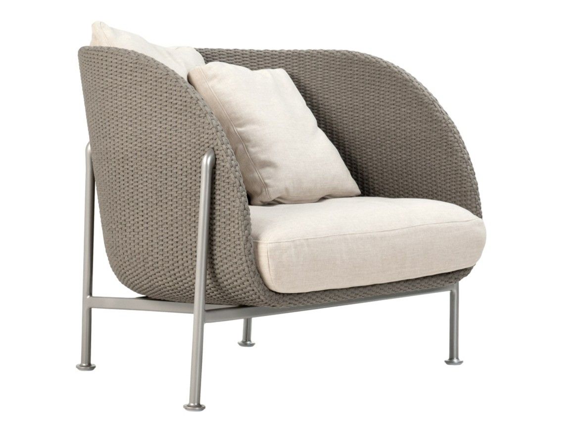 Веревочное клубное кресло с подлокотниками JANUS et Cie ARCH-00117837