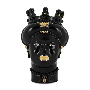201072-93 ABHIKA ВАЗА MORO LADY ALL BLACK BLACK/GOLD