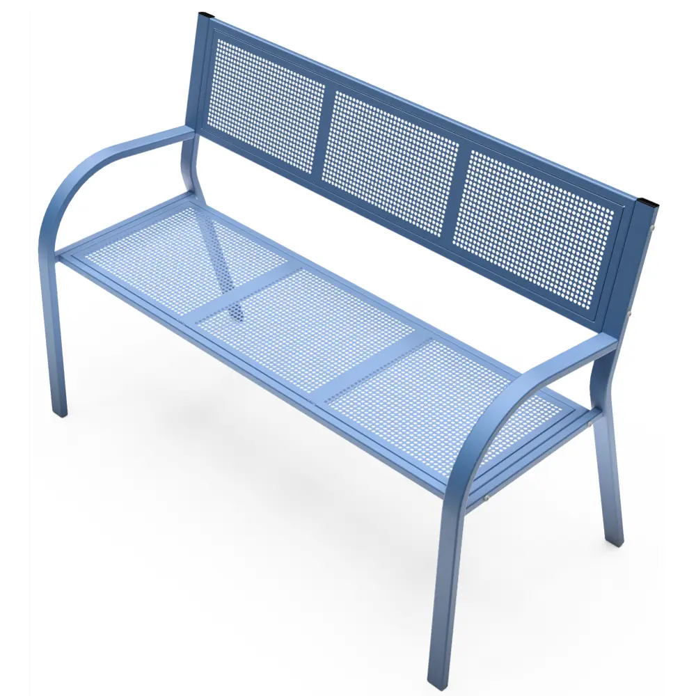 Скамья садовая VG Z 03 122х58х85 см металл синий Santreyd VG Z  03/blue STLM-2091352