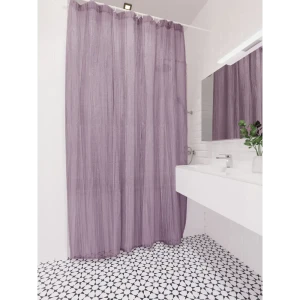 Штора для ванной Raindrops Tafta Crash 180x200 см полиэстер цвет фиолетовый