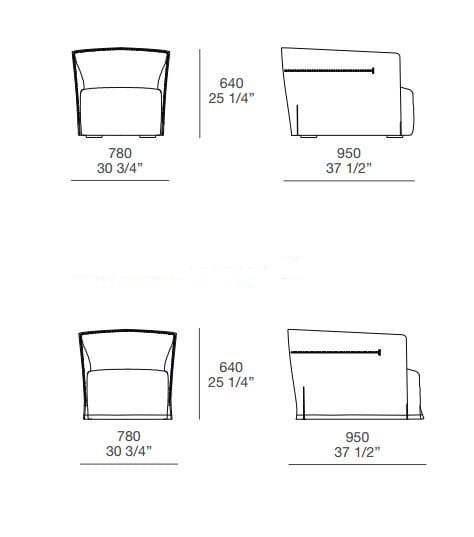 Кожаное кресло Poliform Санта-Моника ARCH-00146718 - Вид №3
