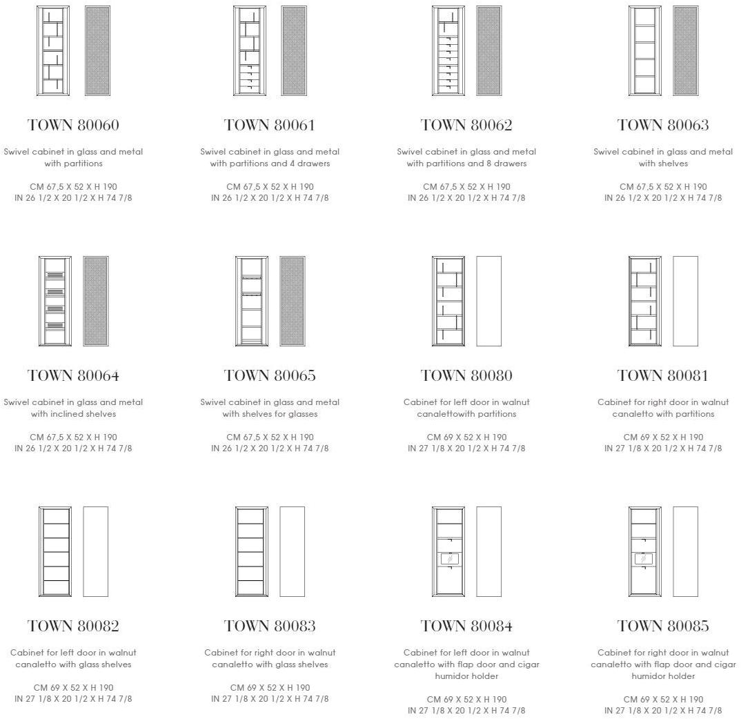 Giorgetti Модульный шкаф из дерева с ящиками Town sun-id-1378110 - Вид №9