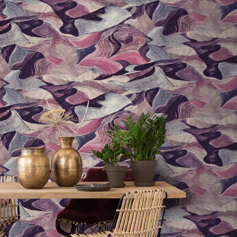 Обои флизелиновые Erismann Peru фиолетовые 1.06 м ЭР60400-08 STLM-2139177 - Вид №2