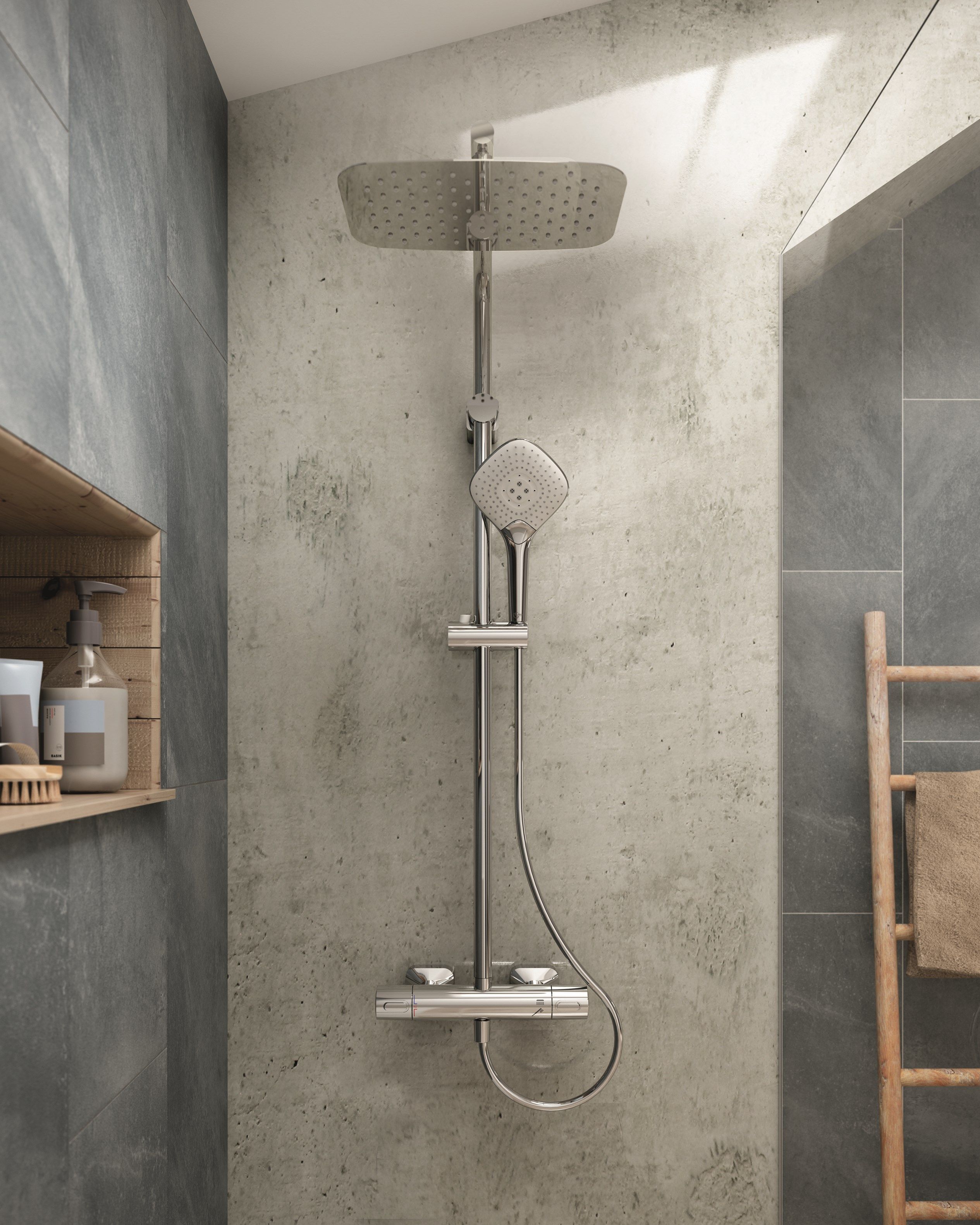 Ручной душ с 3 струями с гибким Ideal Standard IDEALRAIN ARCH-00102386 - Вид №5