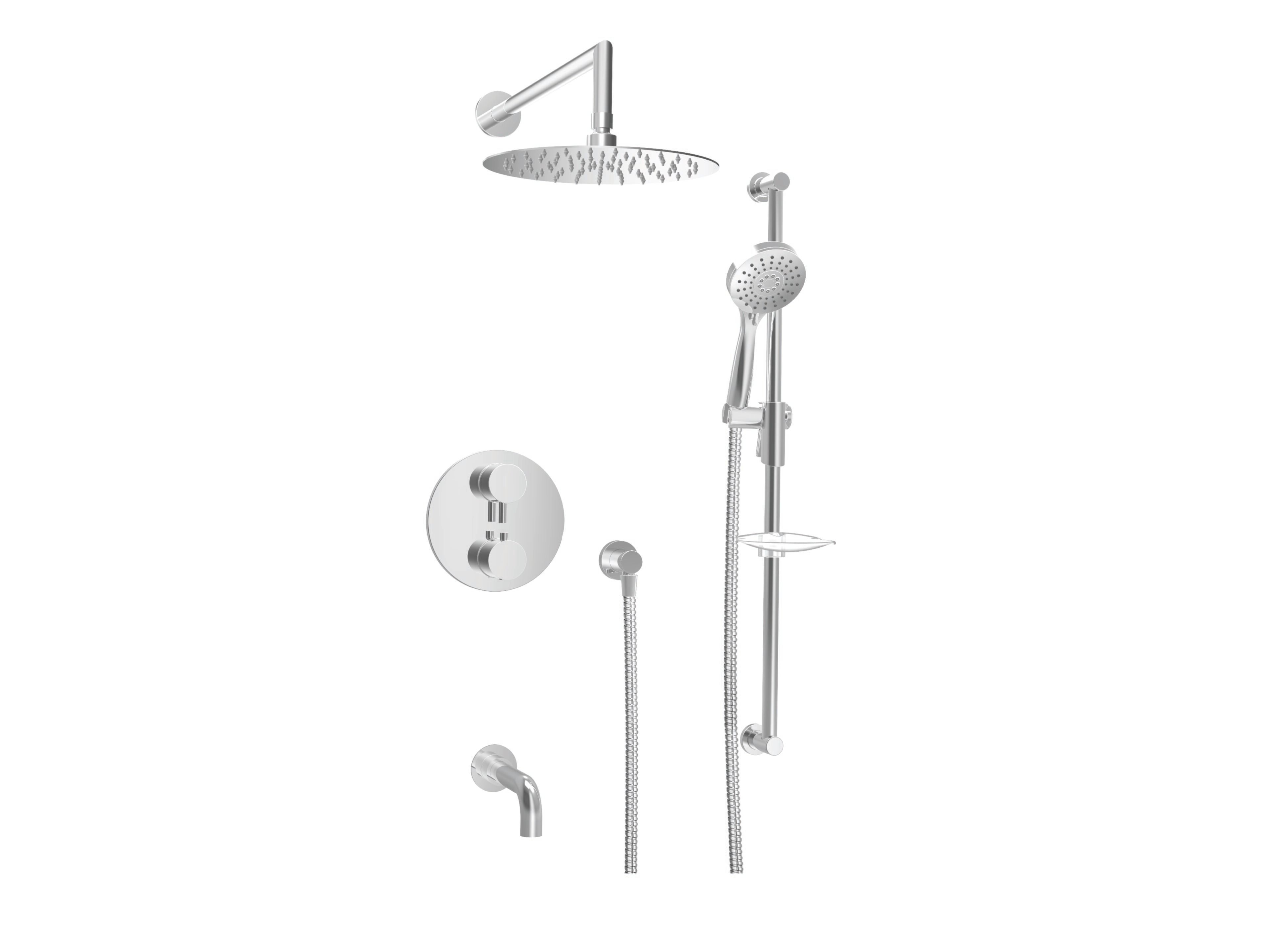 Встраиваемый термостатический набор для ванны с ручным душем BARIL Zip B66 ARCH-00102162 - Вид №1