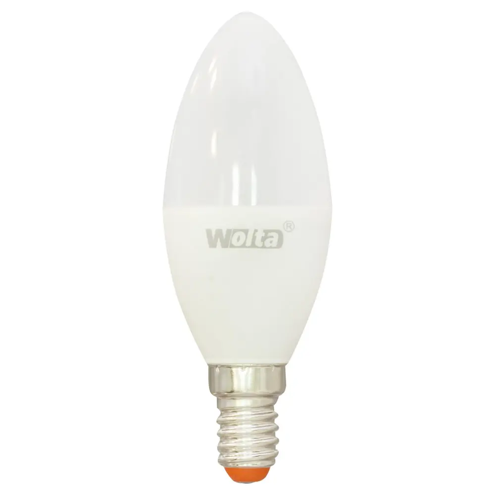 Лампа светодиодная Wolta свеча E14 5.5 Вт 500 Лм свет тёплый белый STLM-2138176
