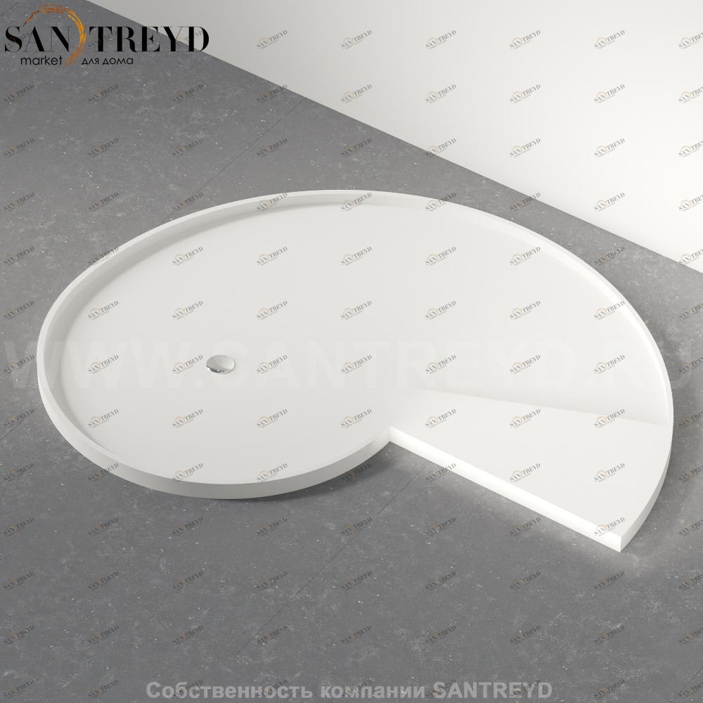 Душевой поддон CHIOCCIOLA белый Agape ADOC0208XZ