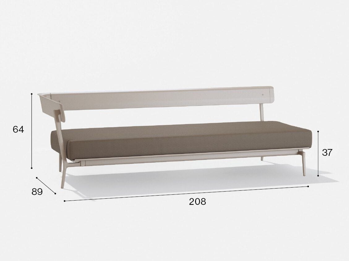 3-местный тканевый садовый диван с подлокотниками FAST Aikana ARCH-00028150 - Вид №17