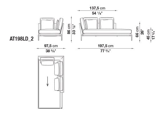 Кожаный диван B&B Italia Атолл ARCH-00112726 - Вид №39