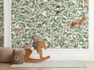 Обои с цветочными мотивами