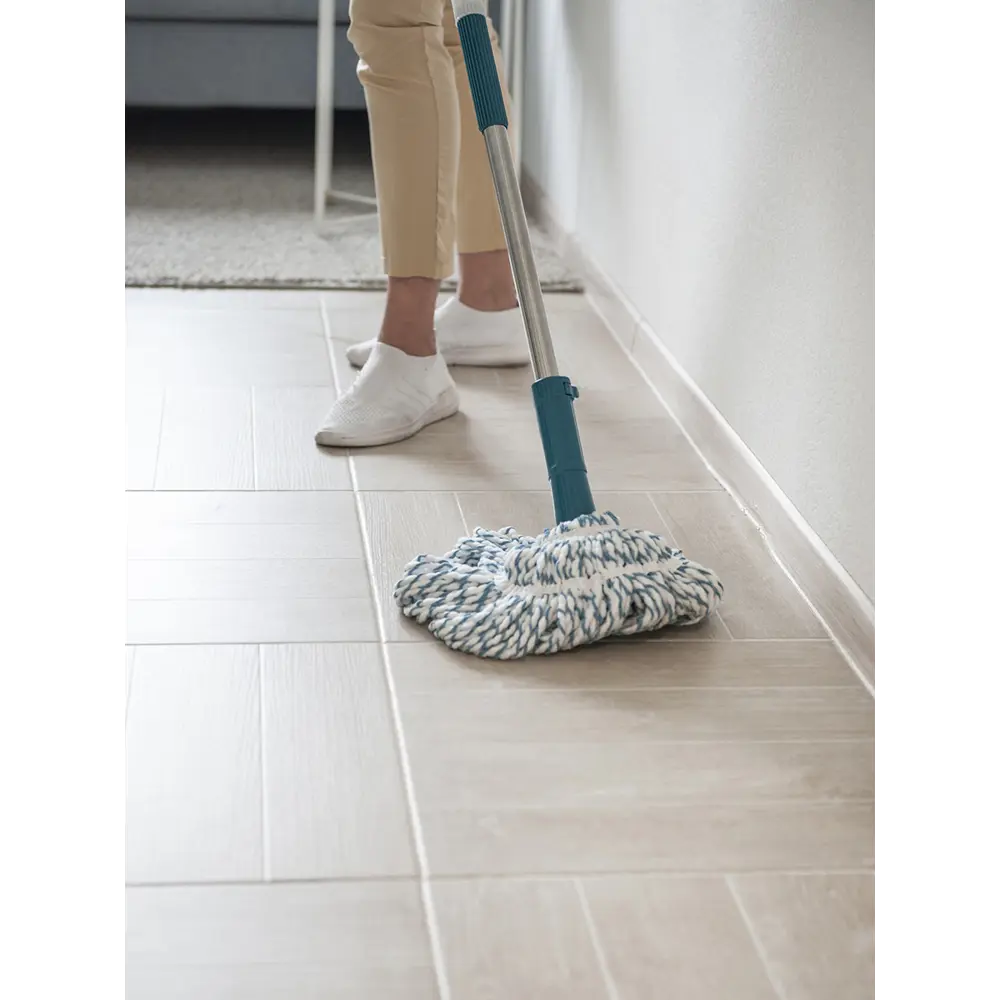 Насадка на швабру You'll Love Twist Class микрофибра 40x20 см цвет зеленый/белый STLM-2083634 - Вид №6