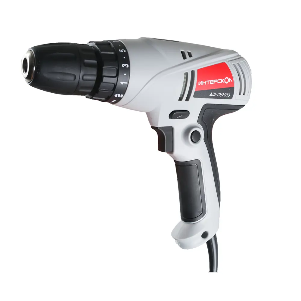 Дрель сетевая-шуруповерт Интерскол 260 Вт STLM-2055250