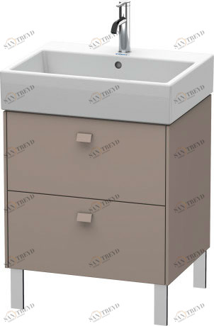 BR443304343 Brioso Тумбочка напольная Базальт матовый, декор Duravit