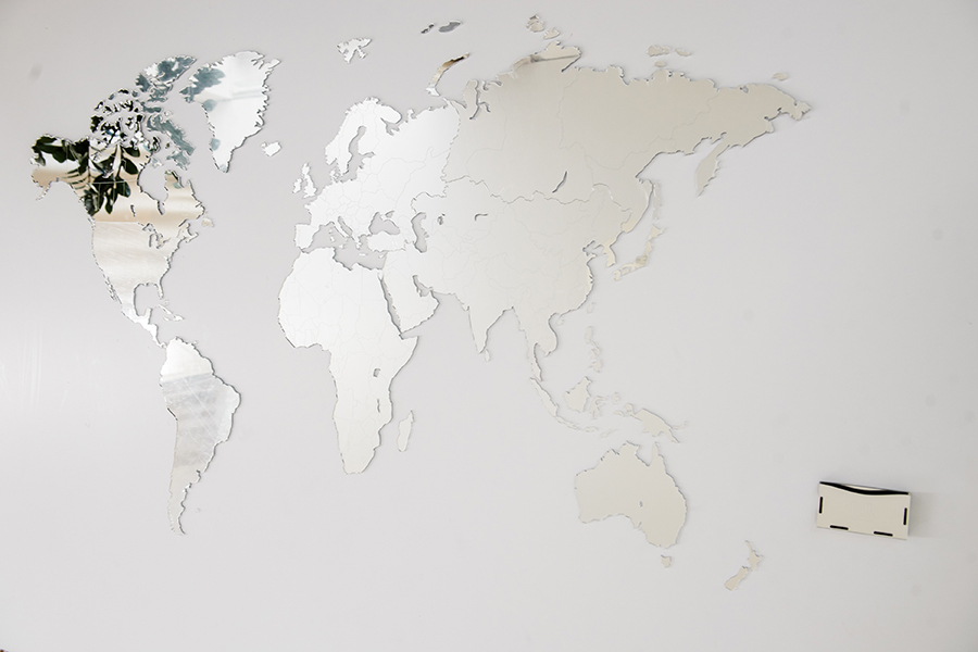 19-19 Карта-пазл зеркальная wall decoration exclusive 90х54 см Mimi  - Вид №5