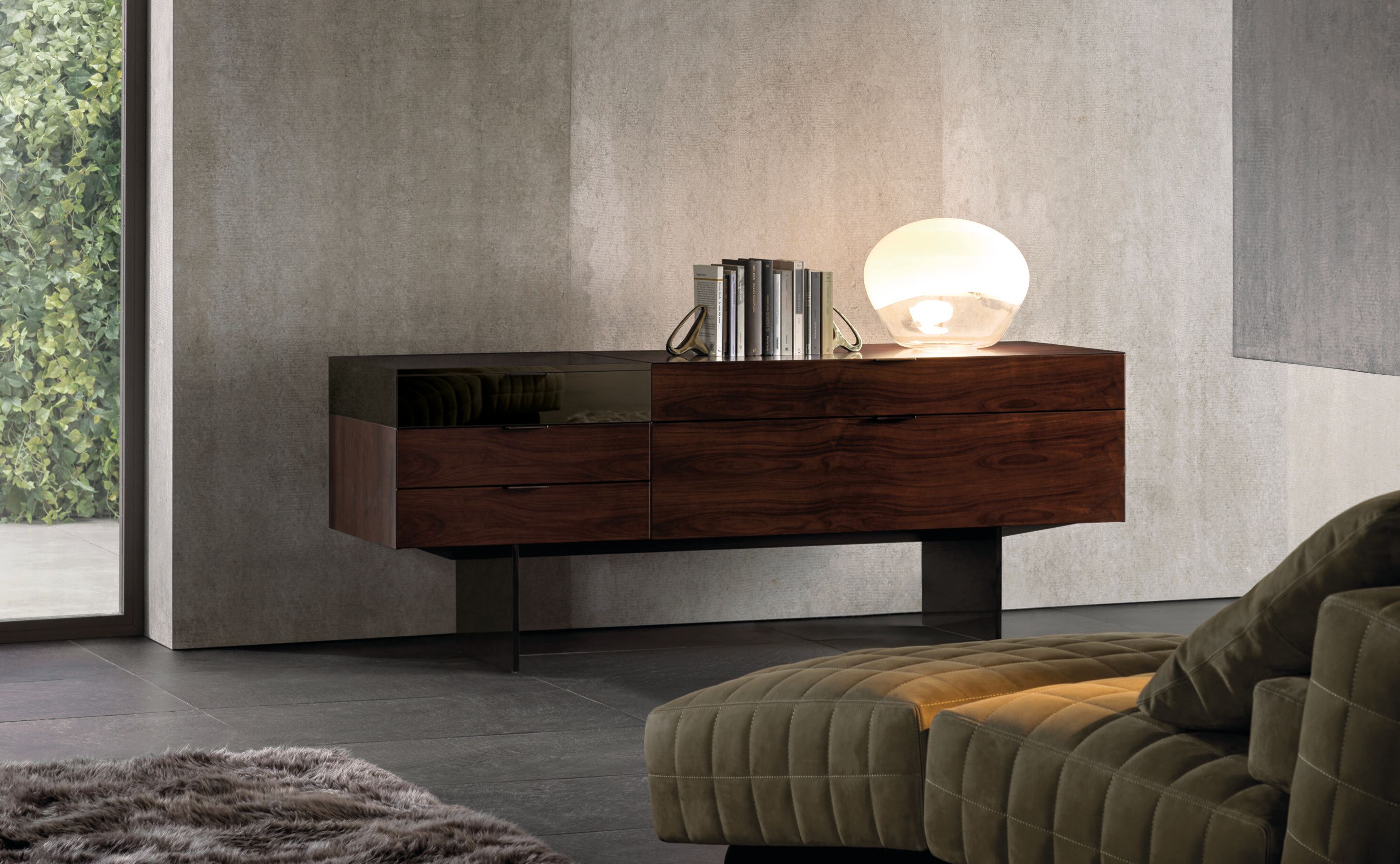 Деревянный шкаф с ящиками Minotti SUPERBLOCKS ARCH-00152634 - Вид №6