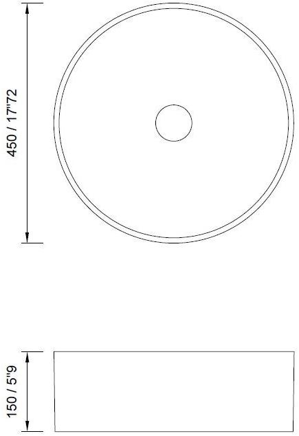Cb 045 Накладная раковина на столешницу  овальная MOMA Design  - Вид №1