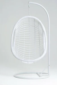 Подвесное кресло белое из искусственного ротанга 44-004-15 VINOTTI  00-3885153 Белый;зеленый;розовый;разноцветный