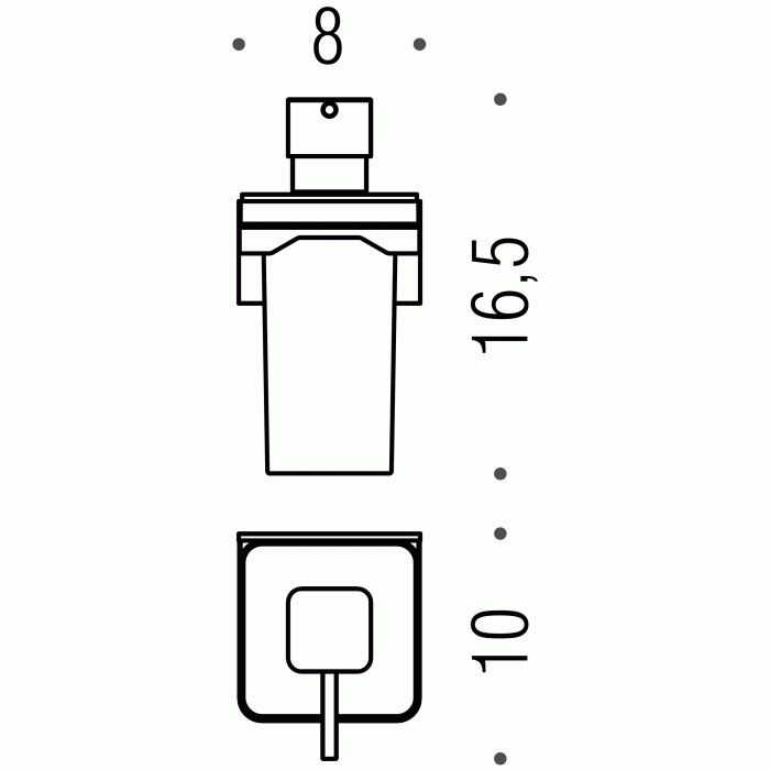 B9333 Дозатор настенный COLOMBO FOREVER Colombo Design - Вид №2