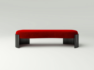 Бархатная мягкая скамейка