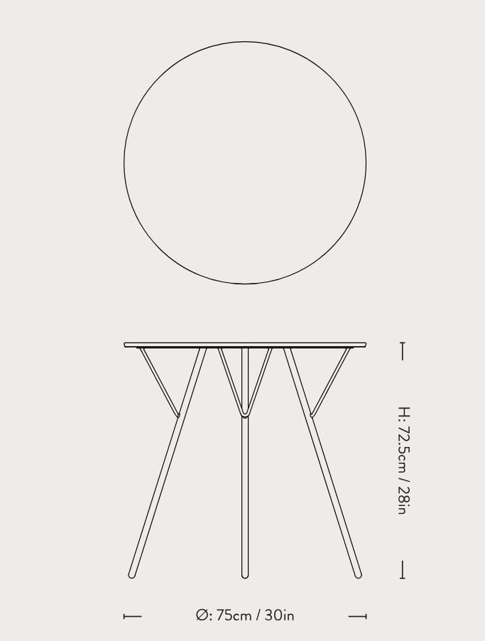 Стальной садовый стол &Tradition Rfh ARCH-00129778 - Вид №4