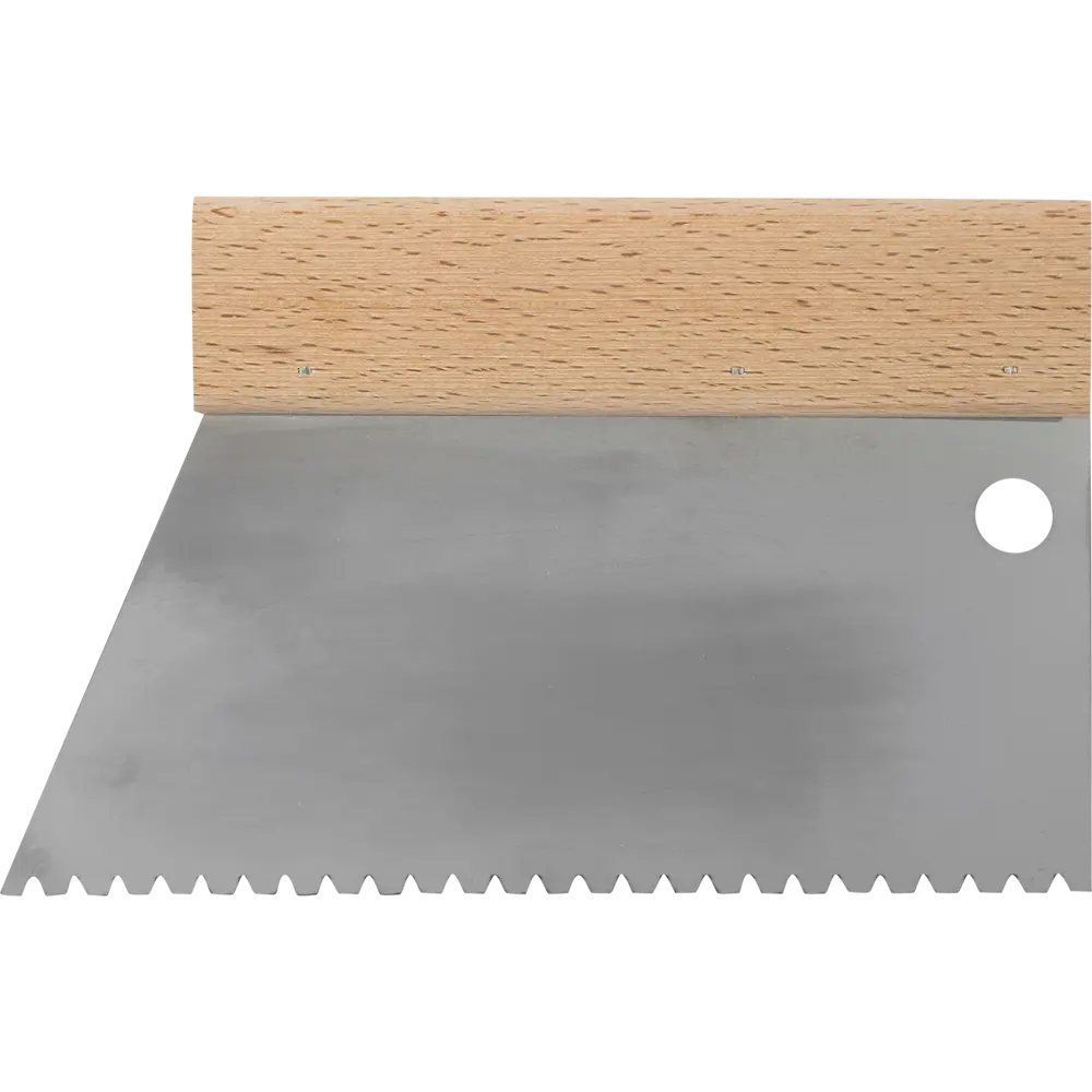 Шпатель зубчатый DOMINUS 180 мм для клея с буковой ручкой 81952426 STLM-0014866 - Вид №2