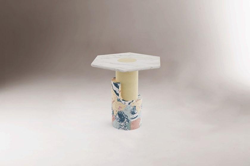 DOOQ Высокий круглый мраморный стол sun-id-1470229 - Вид №1