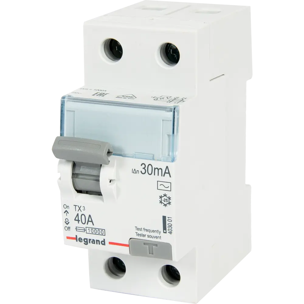 УЗО Legrand TX3 2P N 40 А 30 мА 10 кА AC 403001 STLM-2116935