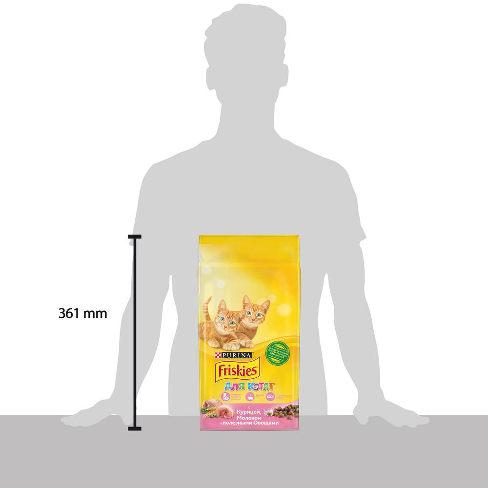 Т0035314 Корм для котят Курица, молоко, овощи сух. 2кг Friskies  - Вид №10