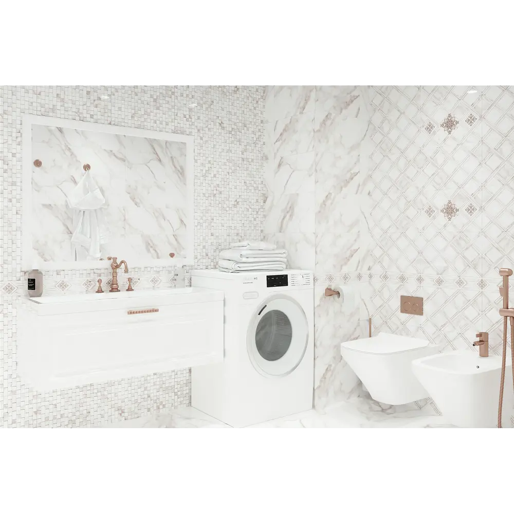 Плитка напольная Calacatta Gold 40x40 см 1.6 м² цвет белый Santreyd STLM-2208471 - Вид №5