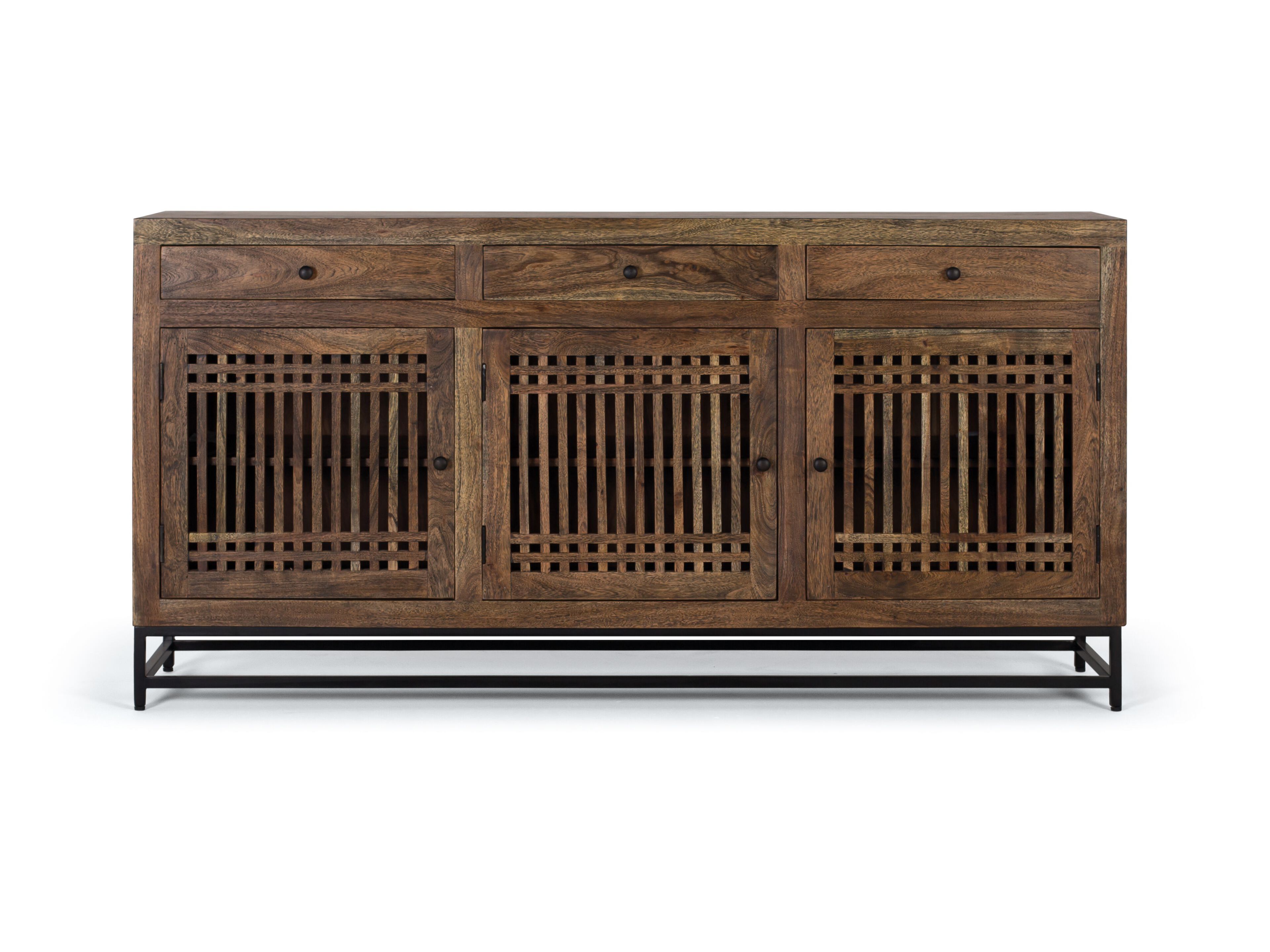 Шкаф из акации с распашными дверцами и ящиками Giner y Colomer Таиланд ARCH-00144367