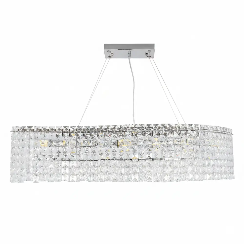Люстра подвесная Diona 8 ламп 18 м² цвет хром/прозрачный ESTARES STLM-2189981 - Вид №2