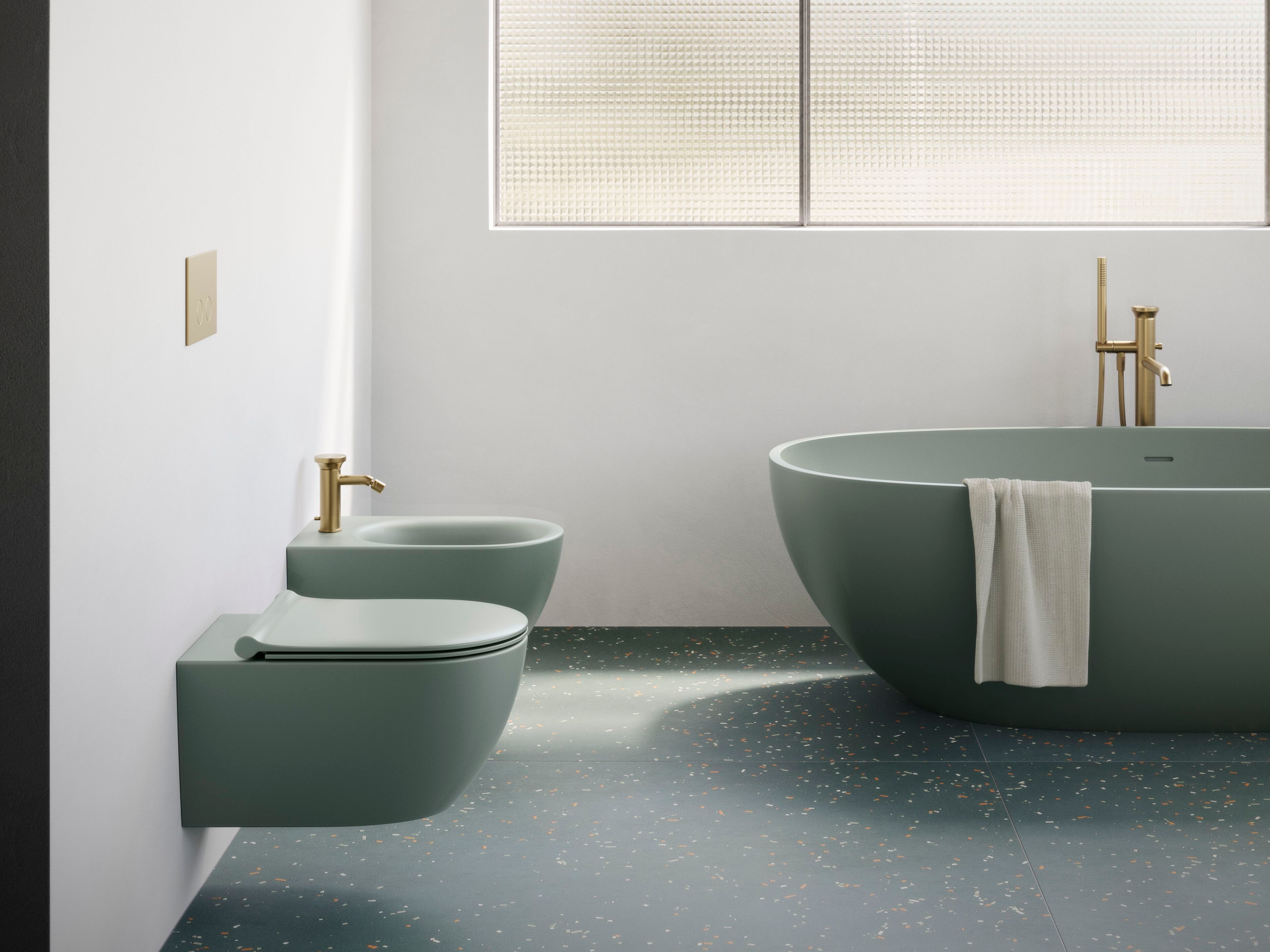 Овальная ванна в центре комнаты CERAMICA CATALANO VASCA 165×80 ARCH-00142616 - Вид №1