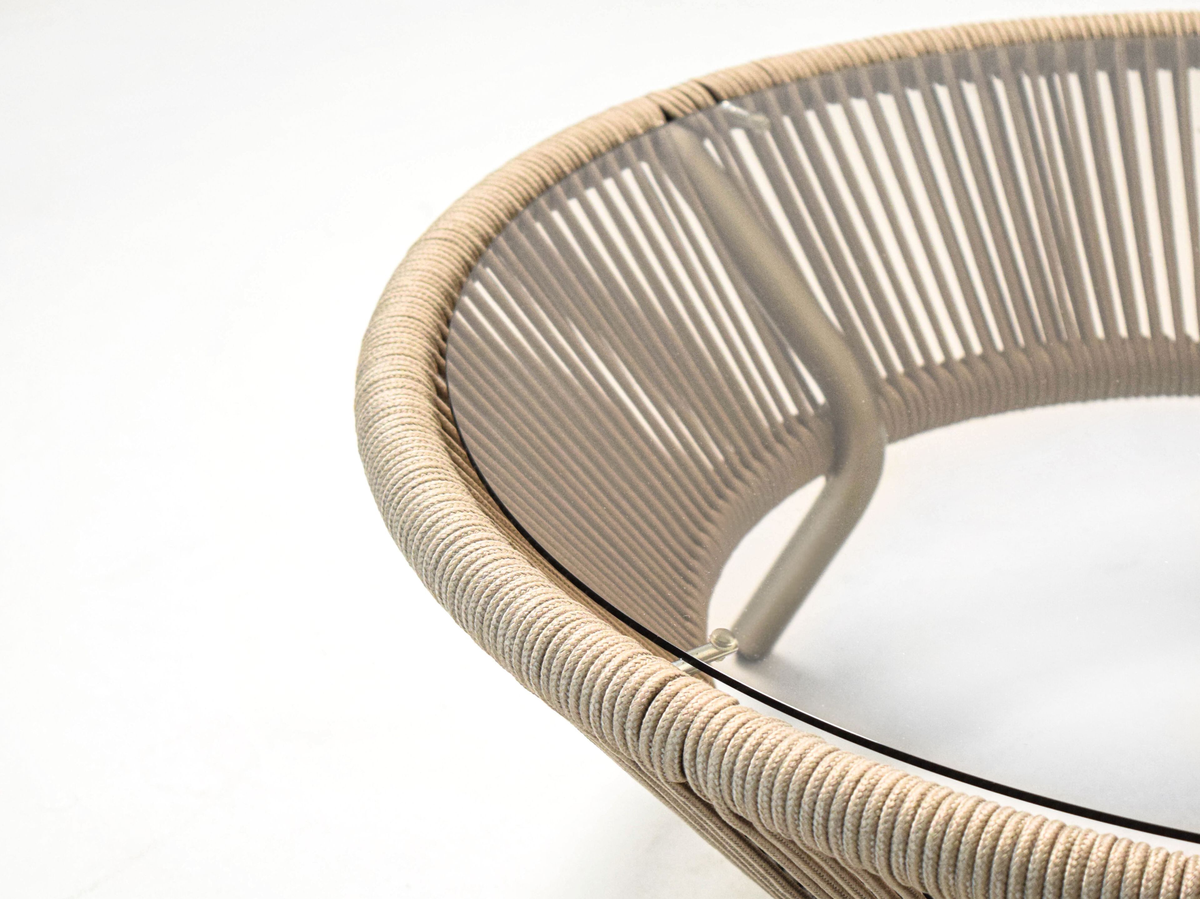 Круглый журнальный столик из алюминия и стекла ABLE Sunray ARCH-00083405 - Вид №4