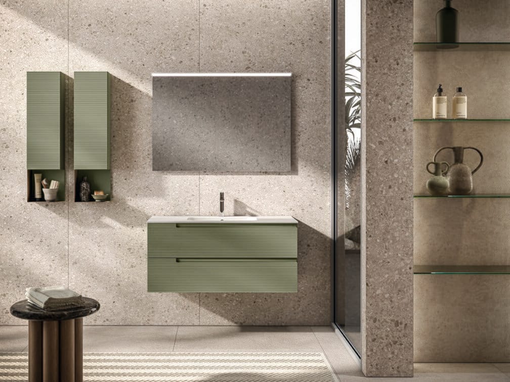 Подвесной умывальник с ящиками и встроенной раковиной BMT Everyday ARCH-00028995