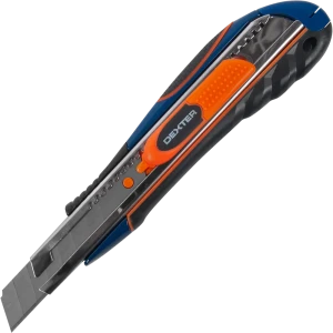Нож Dexter 18 мм, прорезиненная ручка 16851821 STLM-2183480